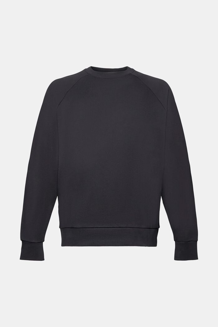 Relaxed fit sweatshirt i bomuld, BLACK, detail image number 6