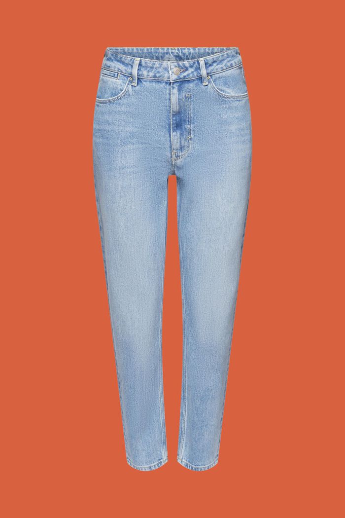 Mom fit jeans med høj talje, BLUE LIGHT WASHED, detail image number 6