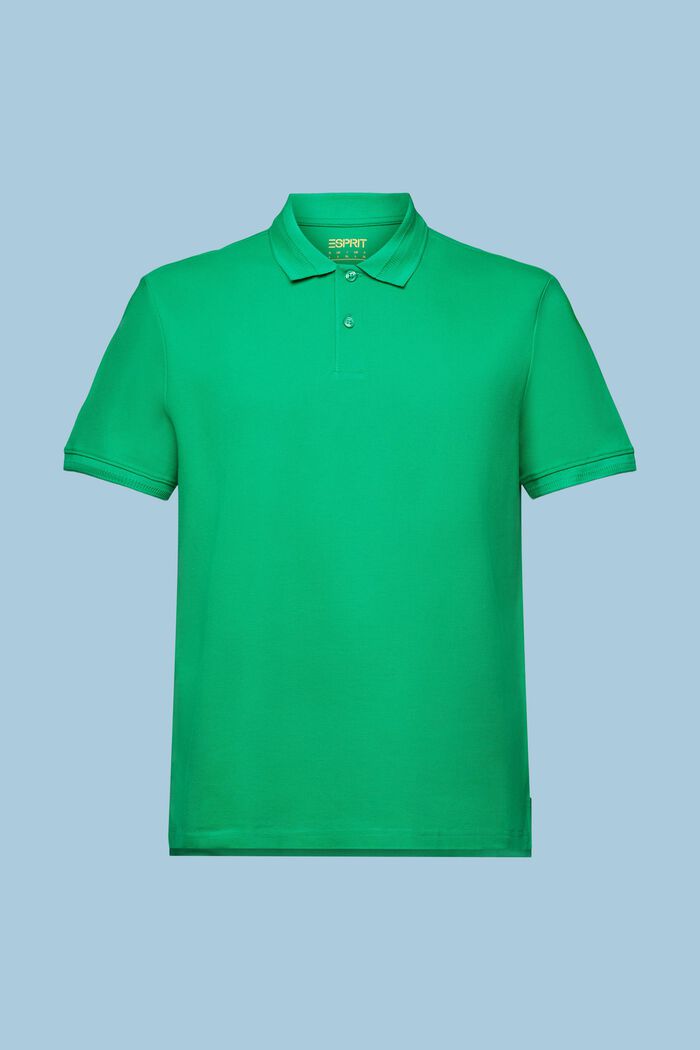 Poloshirt i bomuldspique, GREEN, detail image number 5