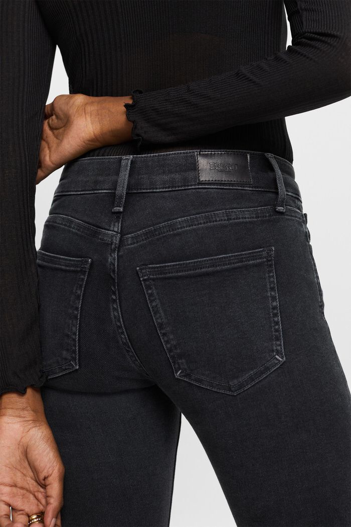 Skinny jeans med mellemhøj talje, BLACK RINSE, detail image number 4