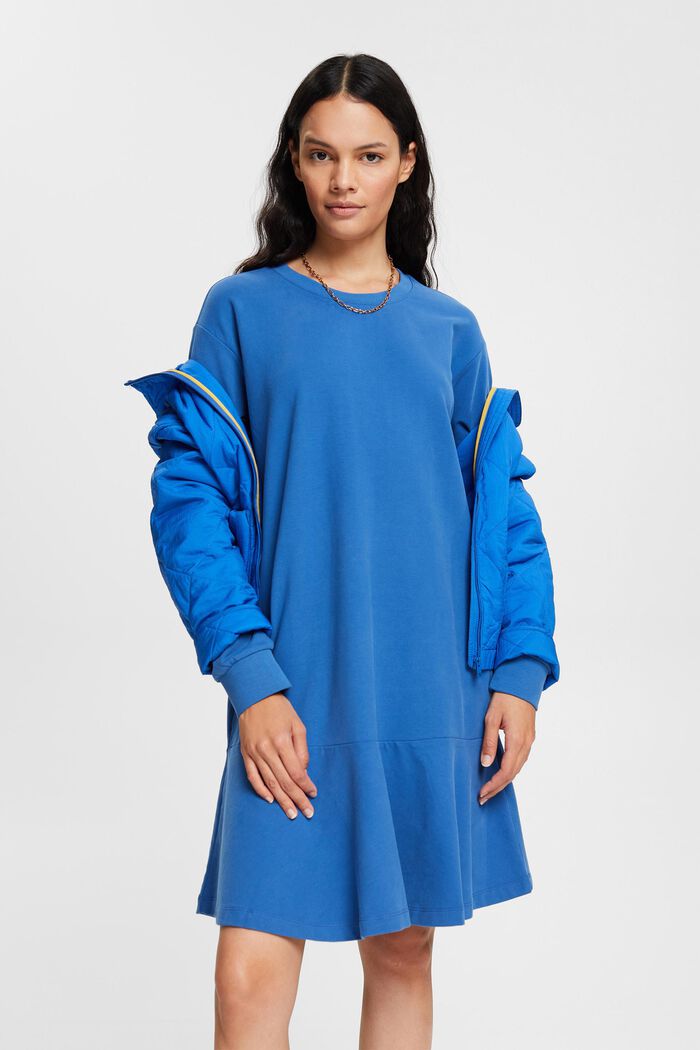 Kjole i sweatshirtstof, BLUE, detail image number 7