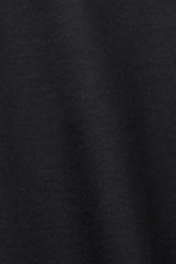 Minikjole i jersey, 100 % bomuld, BLACK, detail image number 5
