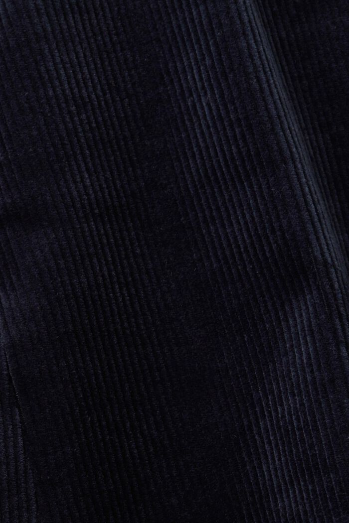 Dobbeltradet blazer i fløjl, NAVY, detail image number 5