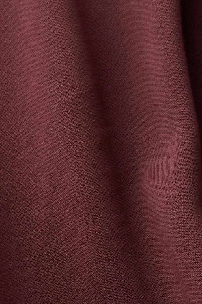 Lang hættetrøjekjole, BORDEAUX RED, detail image number 5