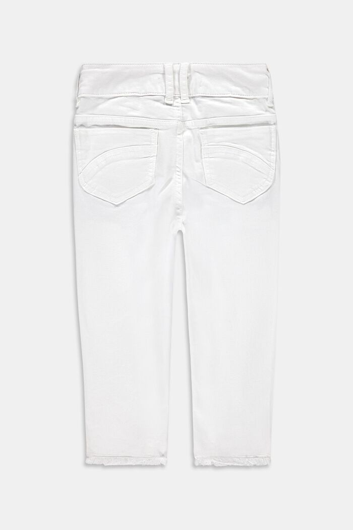 Capri-jeans med regulerbar livvidde