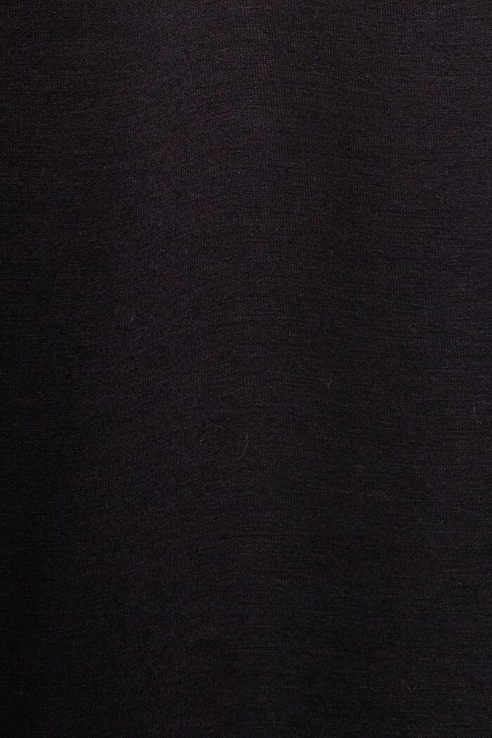 Skjortekjole i jersey med bælte, BLACK, detail image number 6