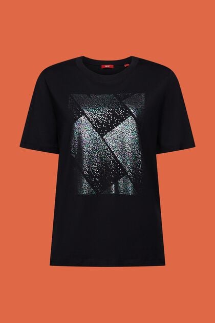 T-shirt med holografisk print