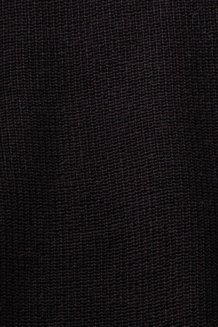 Sweater i ribstrik med flagermusærmer, BLACK, detail image number 5