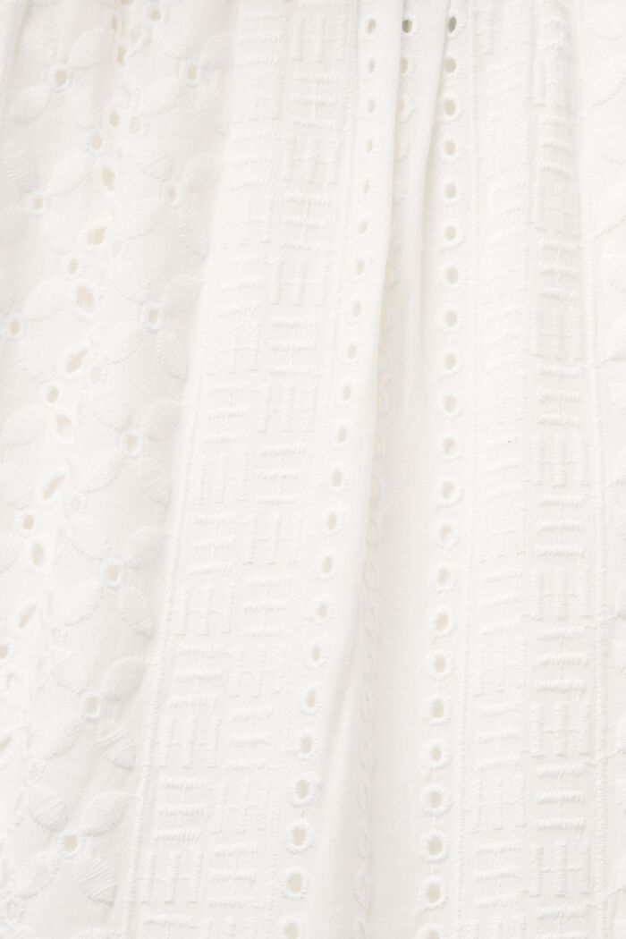 Broderet nederdel, LENZING™ ECOVERO™, WHITE, detail image number 6