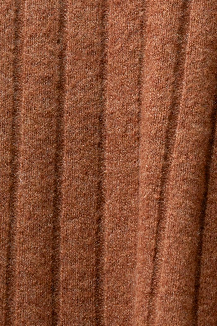 Pullover i flad ribstrik, BARK, detail image number 5
