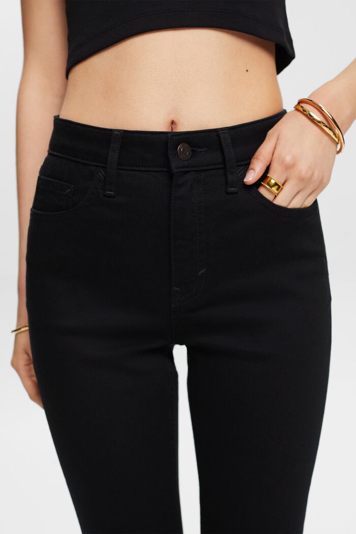 Skinny jeans med høj talje, BLACK RINSE, detail image number 4