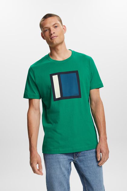 T-shirt i bomuldsjersey med print