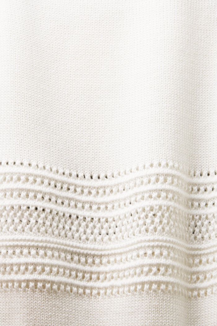 Ærmeløs sweater i mesh, OFF WHITE, detail image number 5