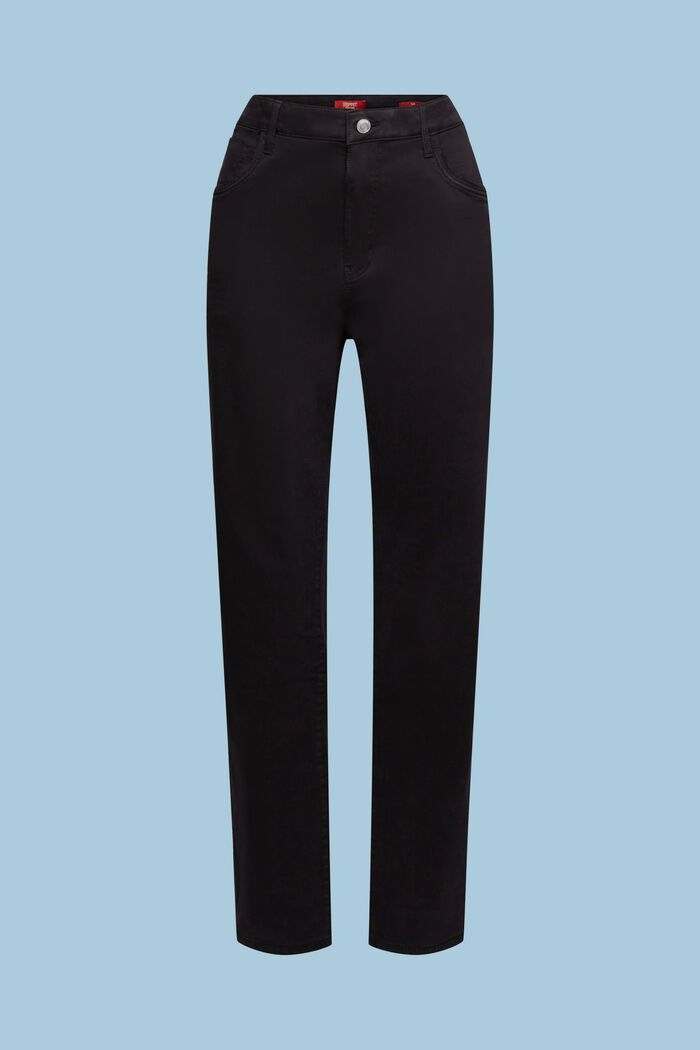 Twill-bukser i slim fit, BLACK, detail image number 6