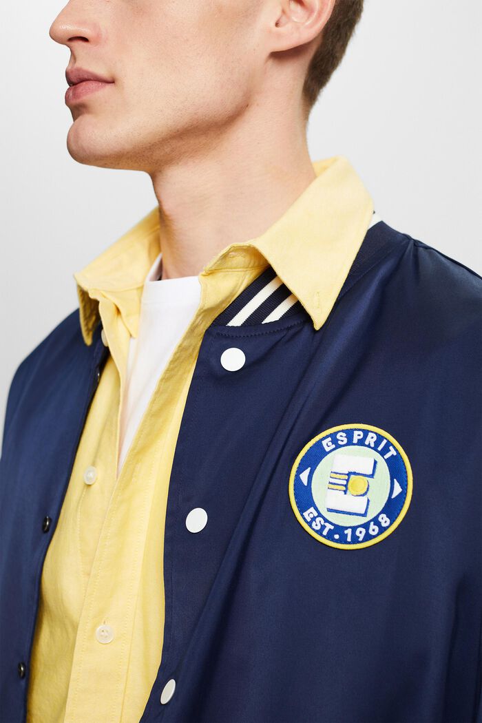 Varsity-jakke med logo, NAVY, detail image number 3