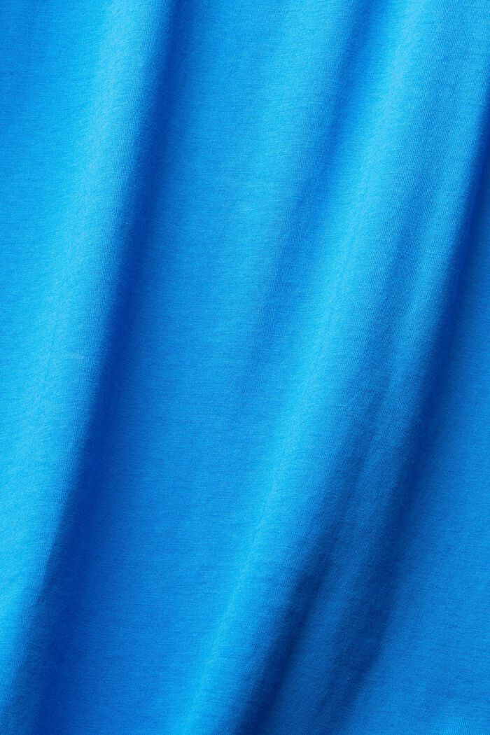 Jersey-T-shirt med print, BRIGHT BLUE, detail image number 6