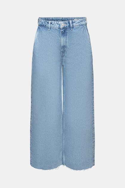 Culotte-jeans med høj talje