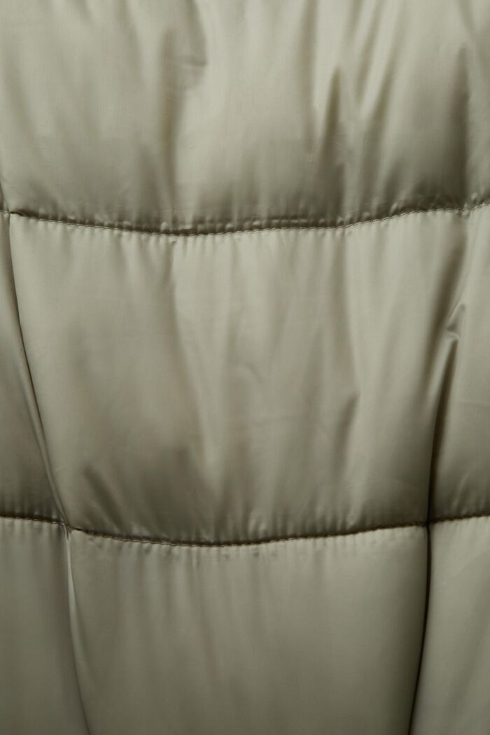 Quiltet puffervest, DUSTY GREEN, detail image number 5