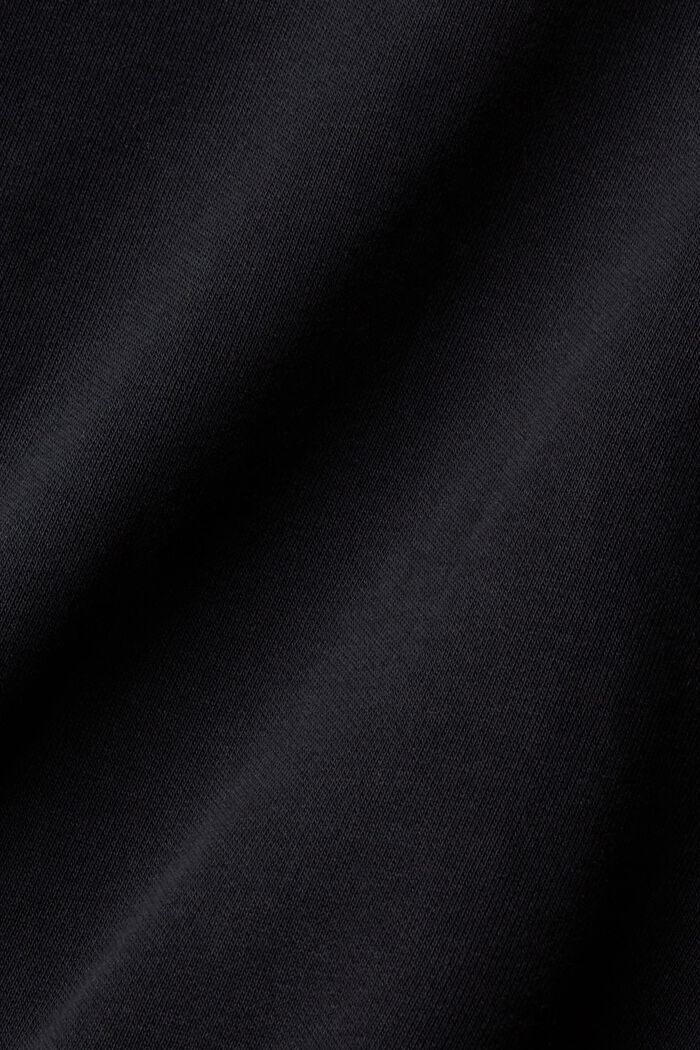 Sweatshirt med knapstolpe på ryggen, BLACK, detail image number 1