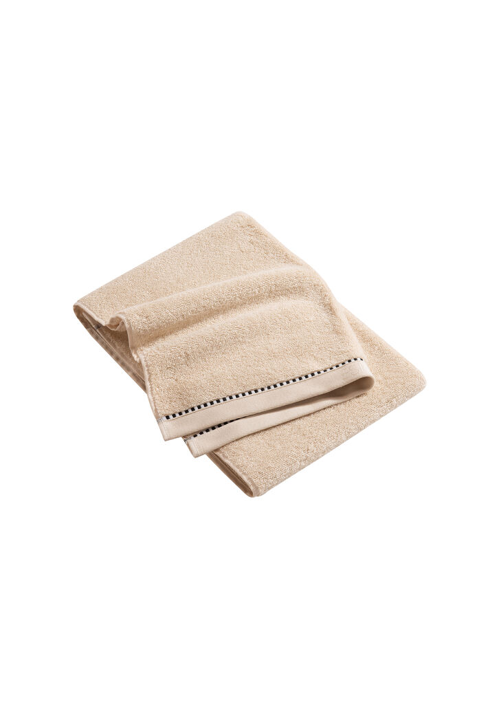 Med TENCEL™: Håndklædeserie af frotté, SAND, detail image number 3