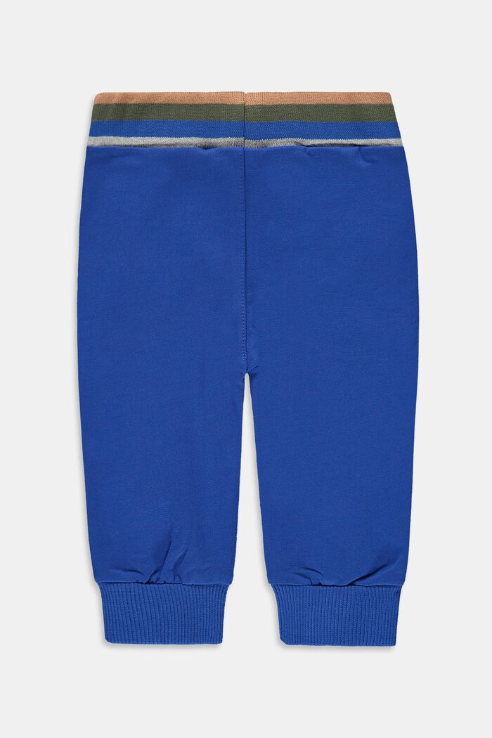 Sweatbukser i 100% økobomuld, BLUE, detail image number 1