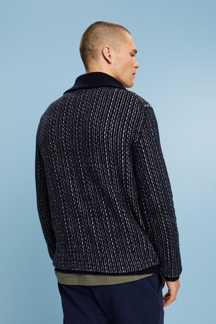 Langærmet troyer-sweater, NAVY, detail image number 3