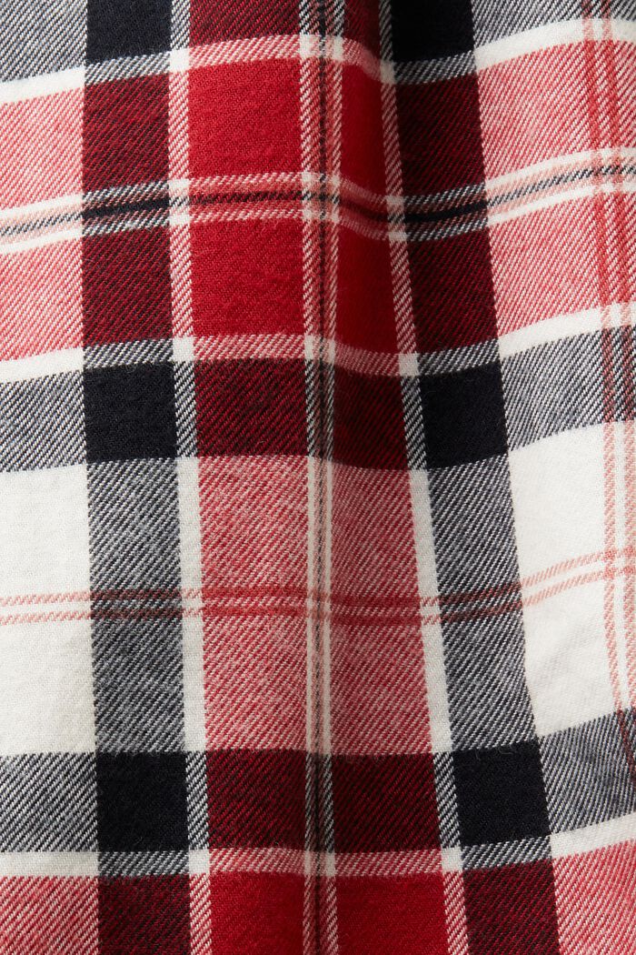 Ternede pyjamasbukser i flonel, NEW RED, detail image number 4