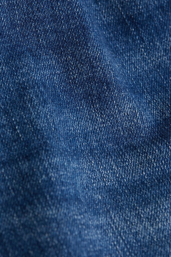Jeans med mellemhøj talje og lige ben, BLUE MEDIUM WASHED, detail image number 1