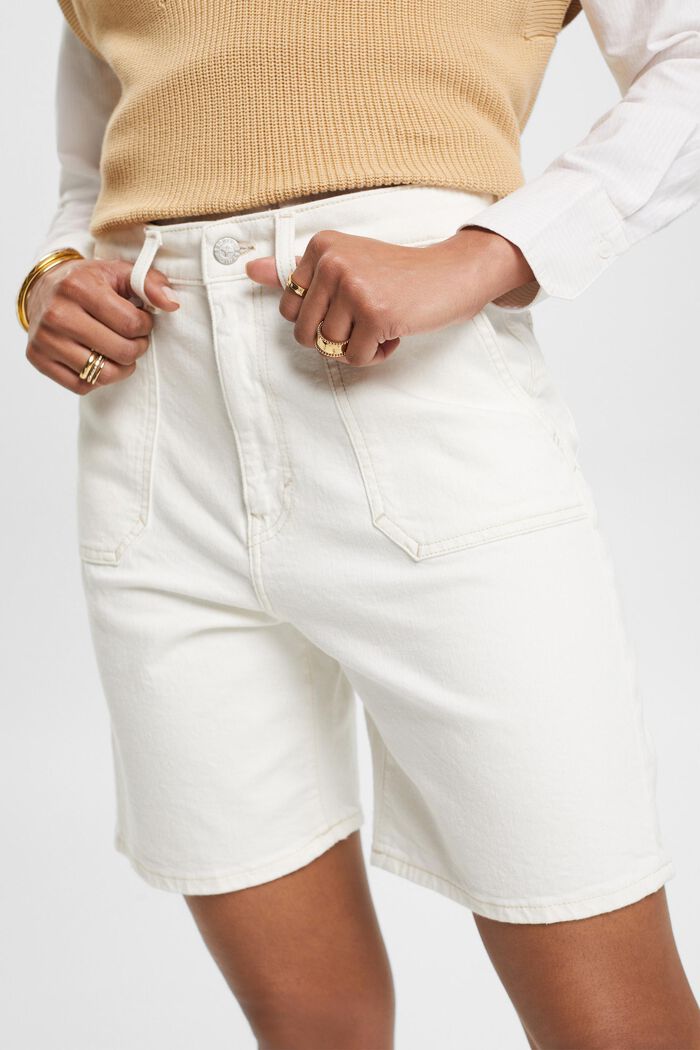 Shorts med høj talje, OFF WHITE, detail image number 2