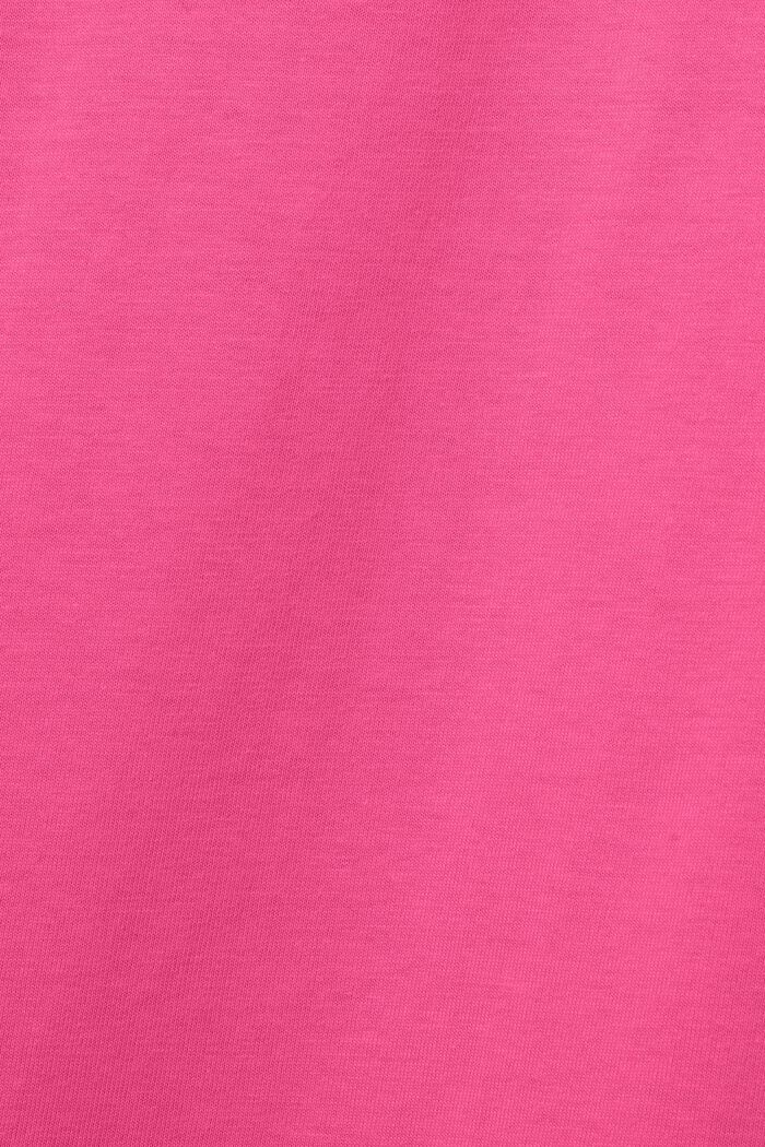 Unisex sweatshirt i bomuldsfleece med logo, PINK FUCHSIA, detail image number 7