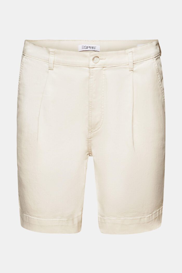 Chino-shorts i bomuld, LIGHT BEIGE, detail image number 7