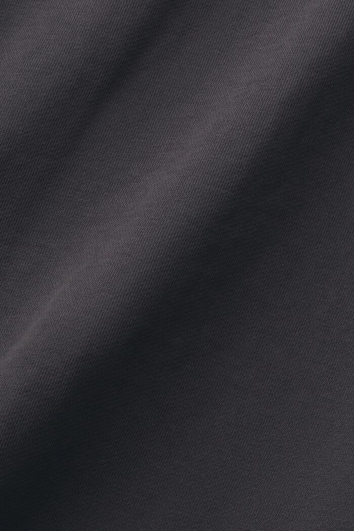 Sweatshirt i frotté med logo, ANTHRACITE, detail image number 4
