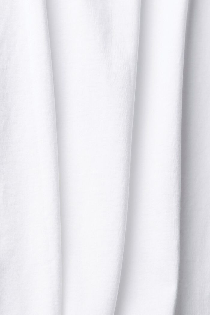 Jersey-T-shirt med print på fronten, WHITE, detail image number 1