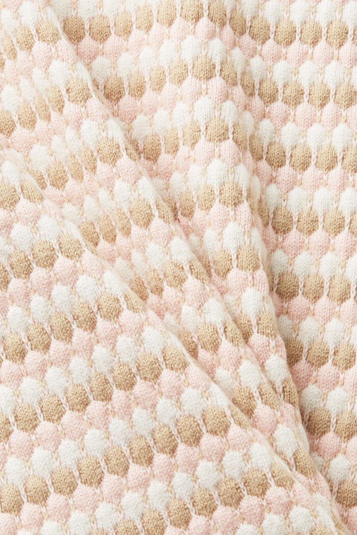 Multifarvet pullover, bomuldsmiks, SAND, detail image number 4
