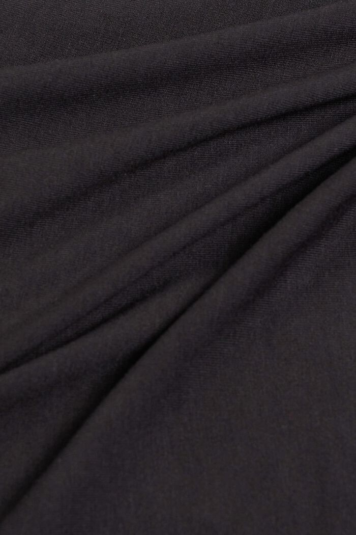 Pyjamassæt med blonder, LENZING™ ECOVERO™, BLACK, detail image number 4