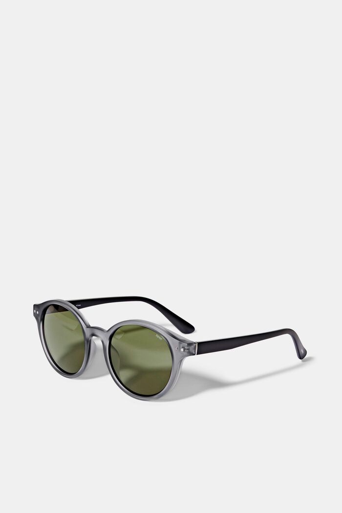 Solbriller med runde glas, GRAY, overview