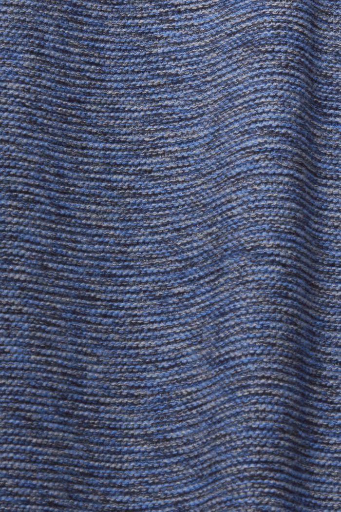 Marmoreret striksweater, NAVY, detail image number 1