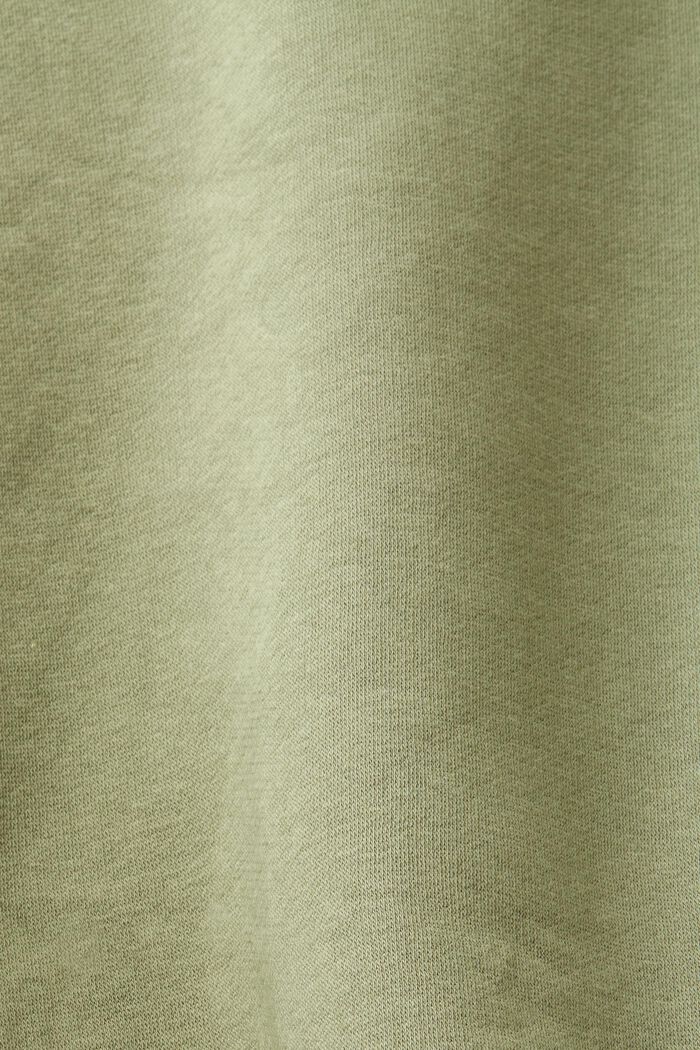 Genanvendte materialer: ensfarvet sweatshirt, LIGHT KHAKI, detail image number 5