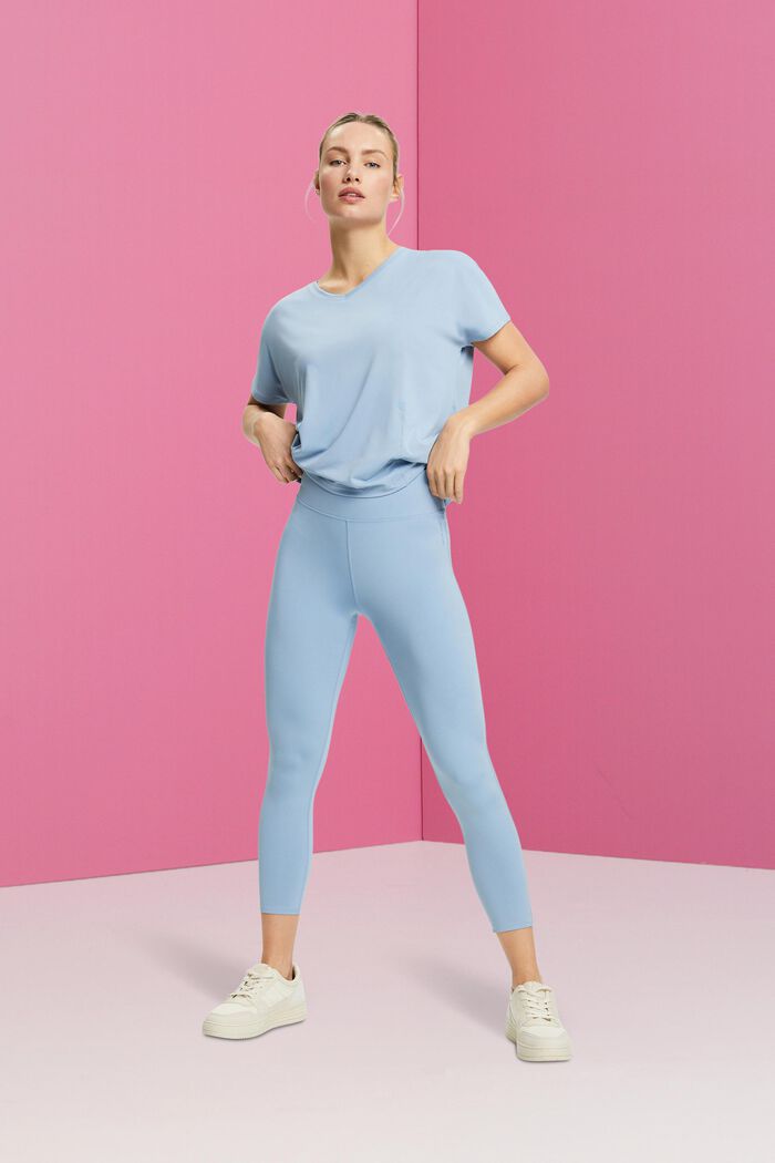 Genanvendt: Active leggings med E-DRY, PASTEL BLUE, detail image number 1