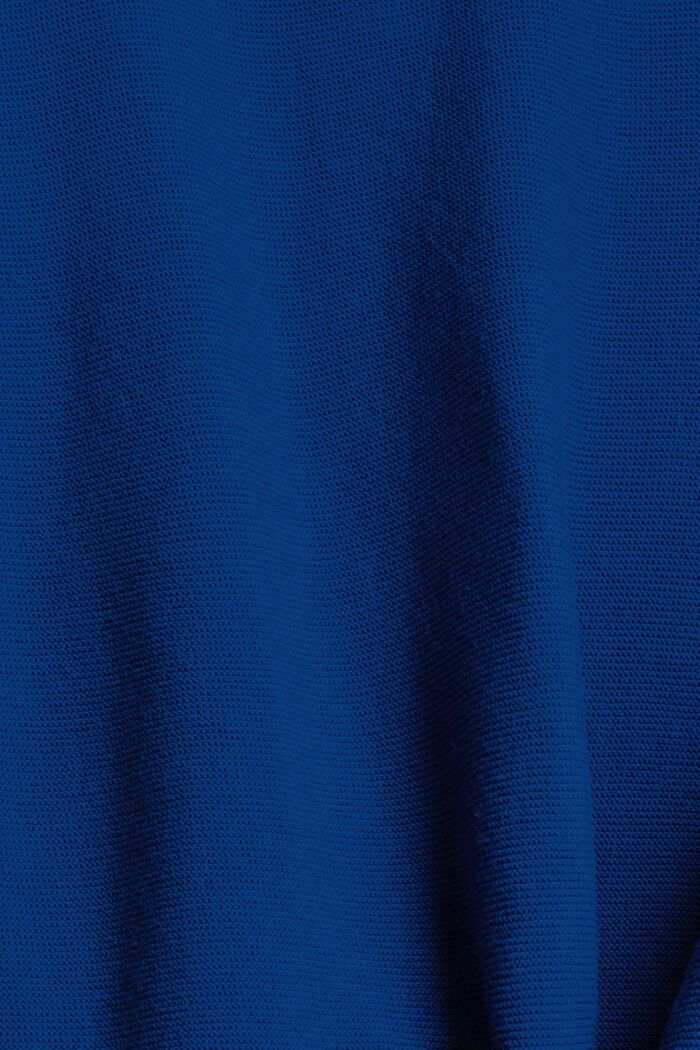 Sweater af 100% økologisk bomuld, BRIGHT BLUE, detail image number 1