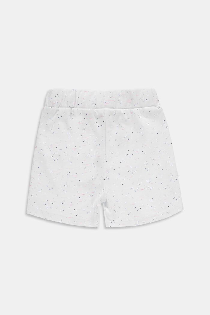Jersey-shorts af økologisk bomuld, WHITE, detail image number 1