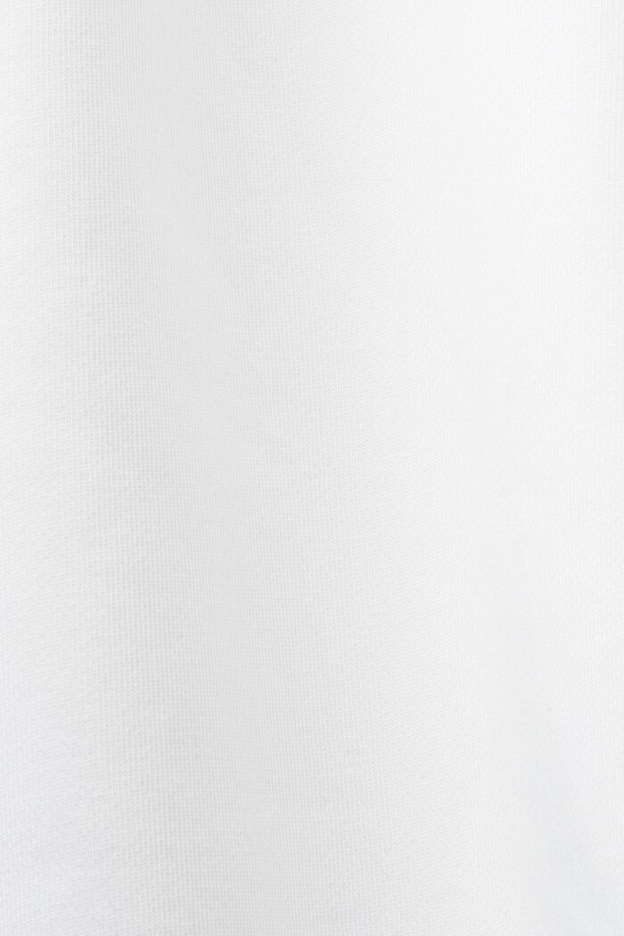 Unisex sweatshirt i fleece med logo, WHITE, detail image number 5