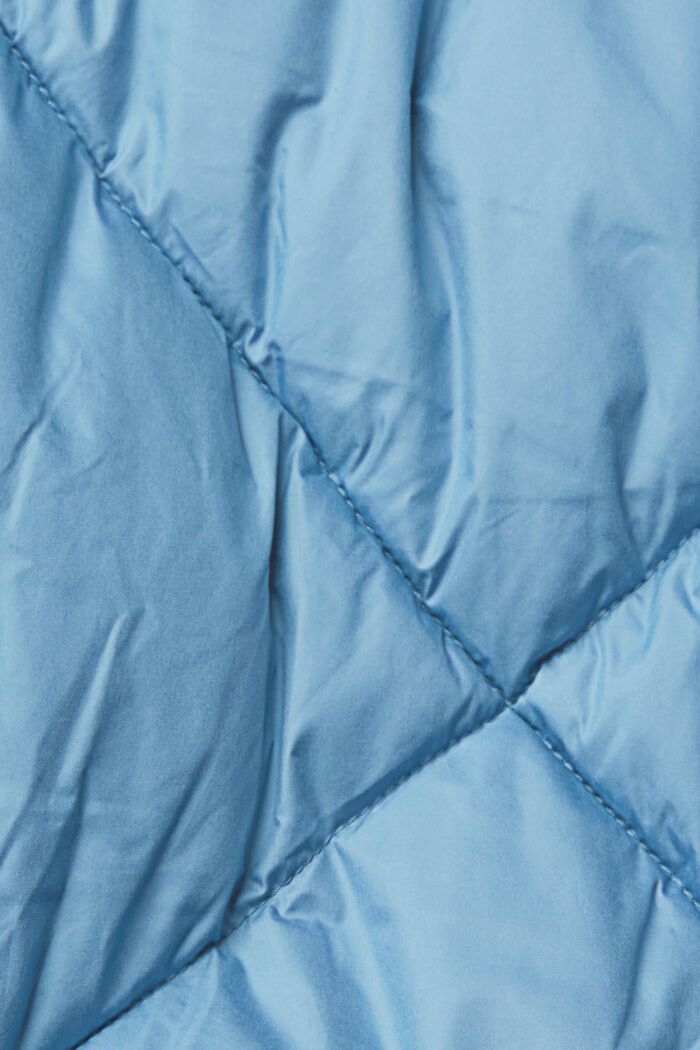 Lang frakke med diamant-quiltning, BLUE LAVENDER, detail image number 1