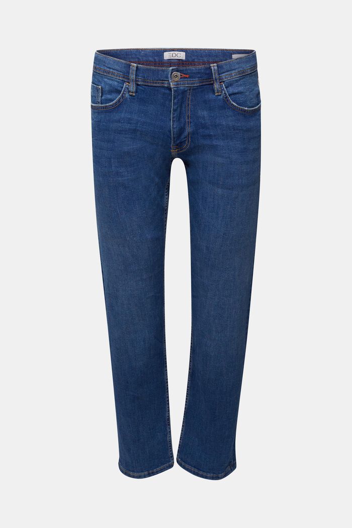 Basis-jeans med økologisk bomuld, BLUE MEDIUM WASHED, detail image number 0