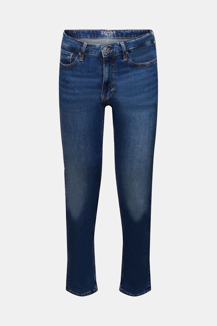 Lige jeans med mellemhøj talje, BLUE MEDIUM WASHED, detail image number 6