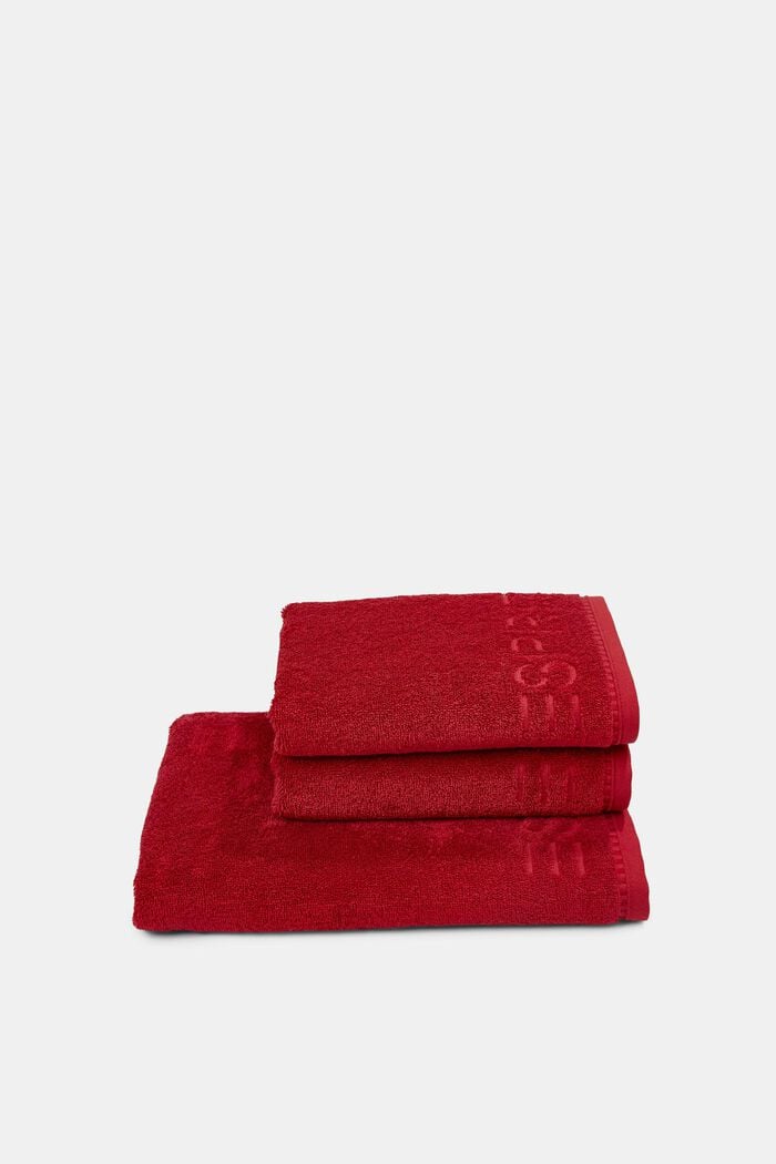Med TENCEL™: Håndklædesæt af frotté med 3 stk., RUBIN, detail image number 2