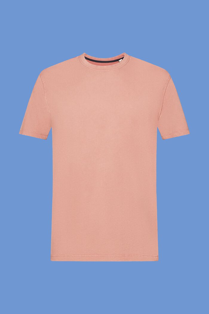 Garment-dyed T-shirt i jersey, 100 % bomuld, DARK OLD PINK, detail image number 6