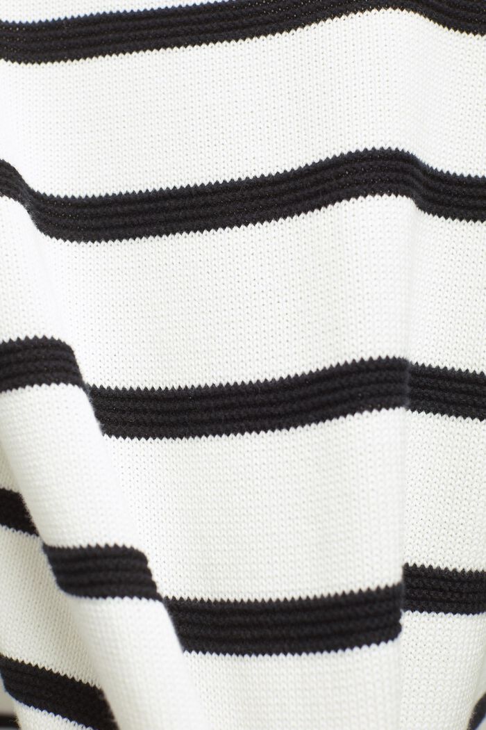 Stribet pullover i økobomuld, OFF WHITE, detail image number 5