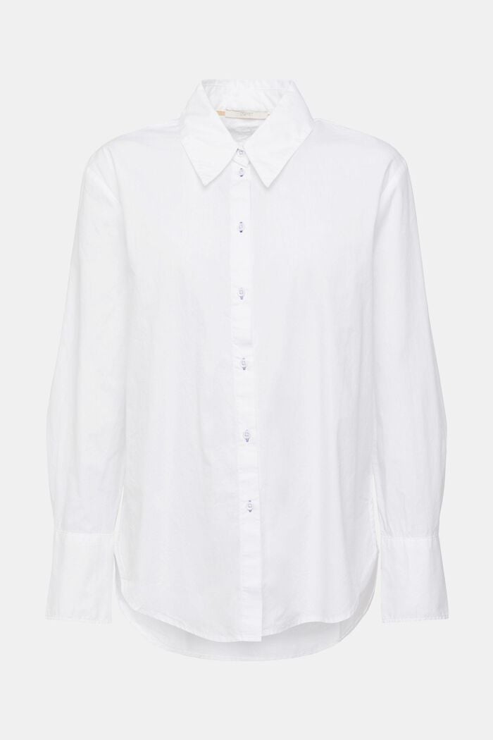 T-shirt i skjortebluselook, WHITE, detail image number 5