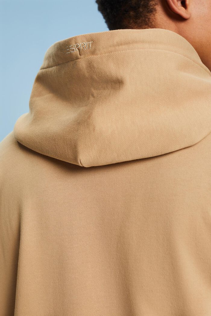 Unisex oversized hættetrøje med print, BEIGE, detail image number 4